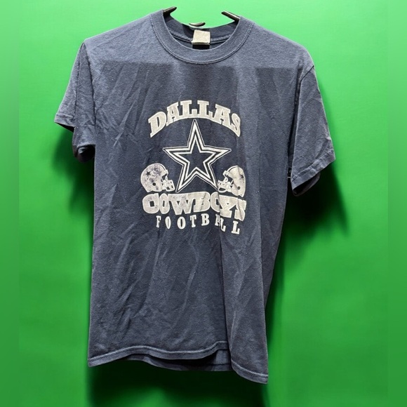 Jerzees Other - Dallas Cowboys Football Graphic T-Shirt - Gray- blue SMALL